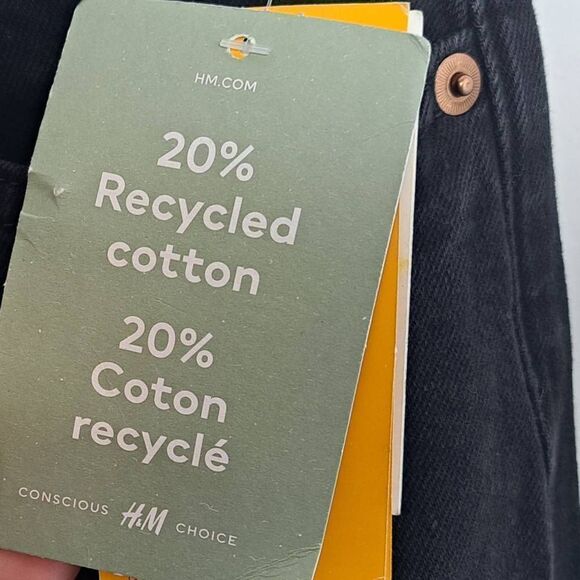 H&M Concious High Waist Flared Jeans size 6 NWT - Picture 5 of 7